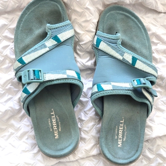 Merrell District Muri Wrap Slide Trooper Slip On Sandals In Mineral - Picture 1 of 6